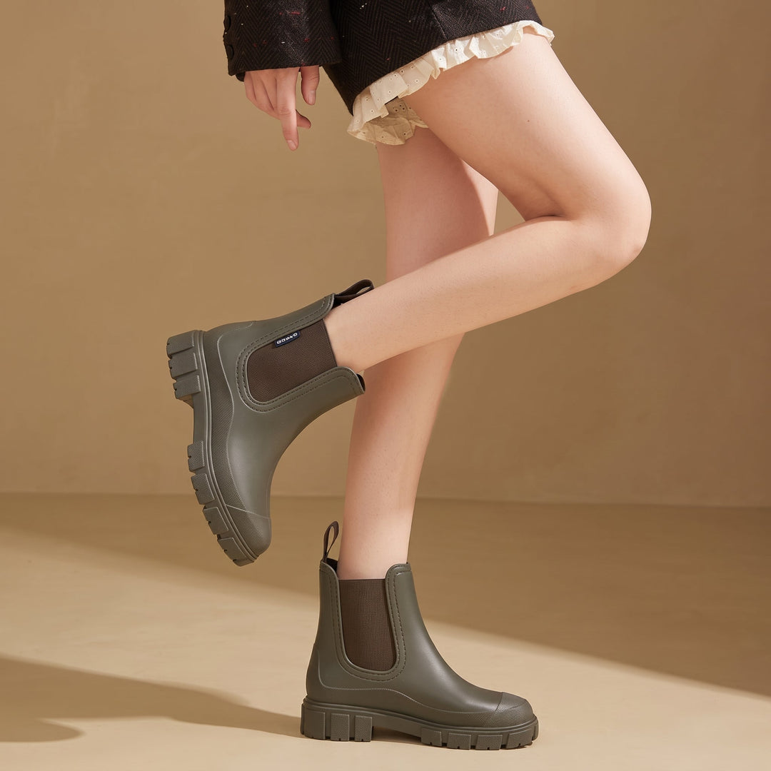 Alice | Women's Waterproof Elastic Panel Rainproof Boots