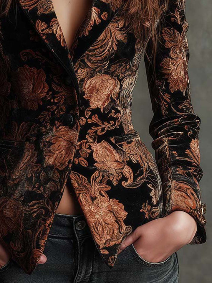 Blandina | Women Floral Print Tailored Jacket