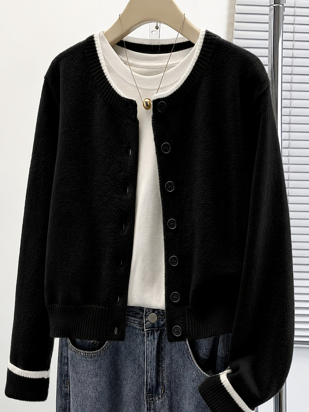 Cozy Fall Sweater Cardigan for Women with Cardigan Button