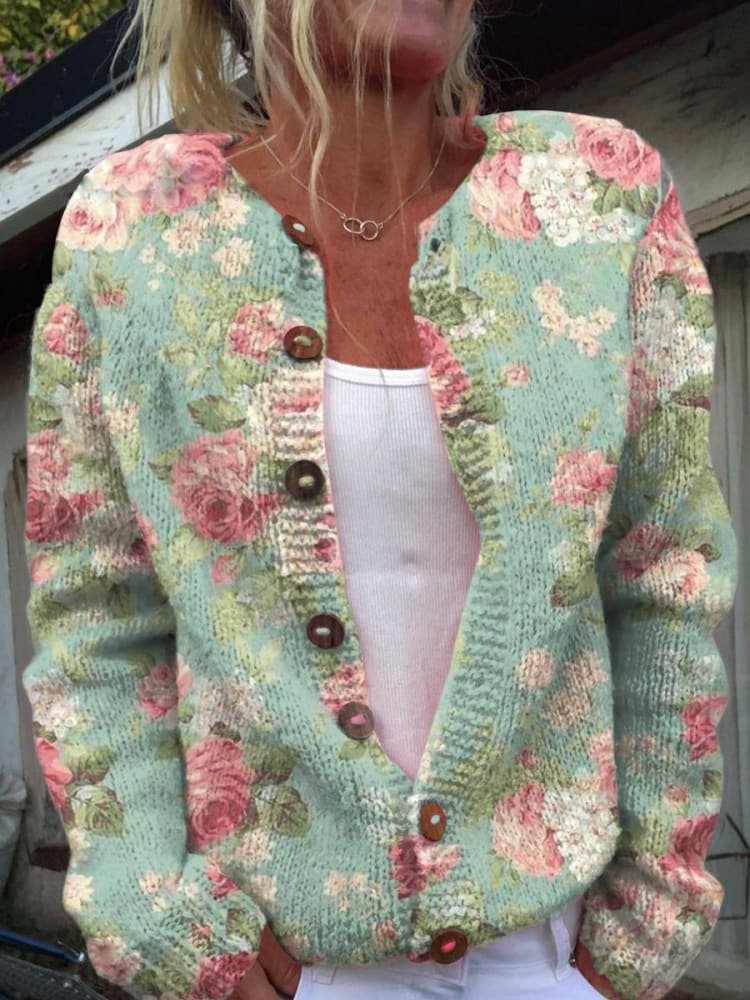 Hippolyta | Women Embroidered Floral Cardigan