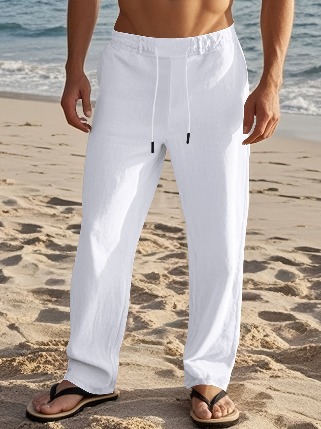 Cedric | Men Drawstring Straight Pants