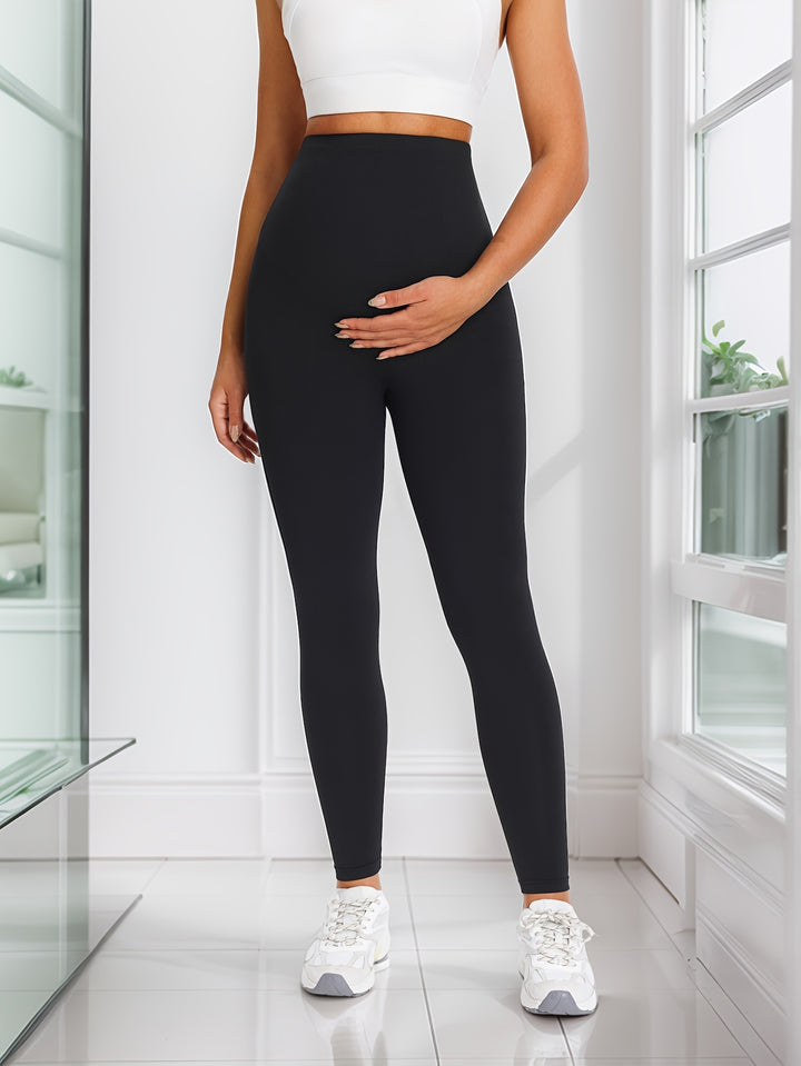 Stylish Black Knit Maternity Pants for Women with Casual Style