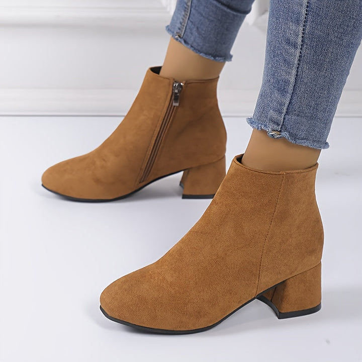 Moira | Women's Block Heel Ankle Chelsea Boots