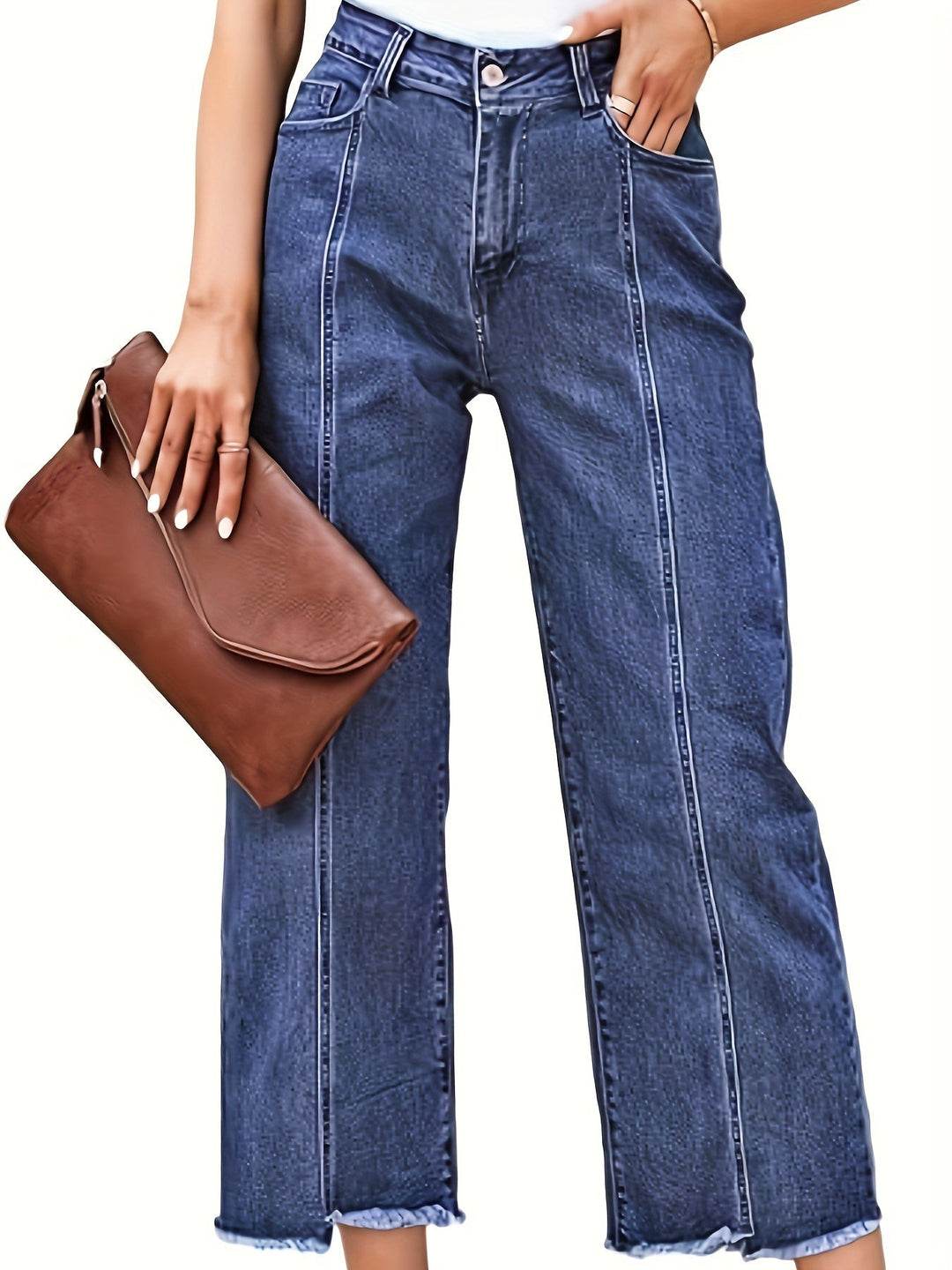 Kathleen | Women's Denim Straight Leg Casual Relaxed Jeans