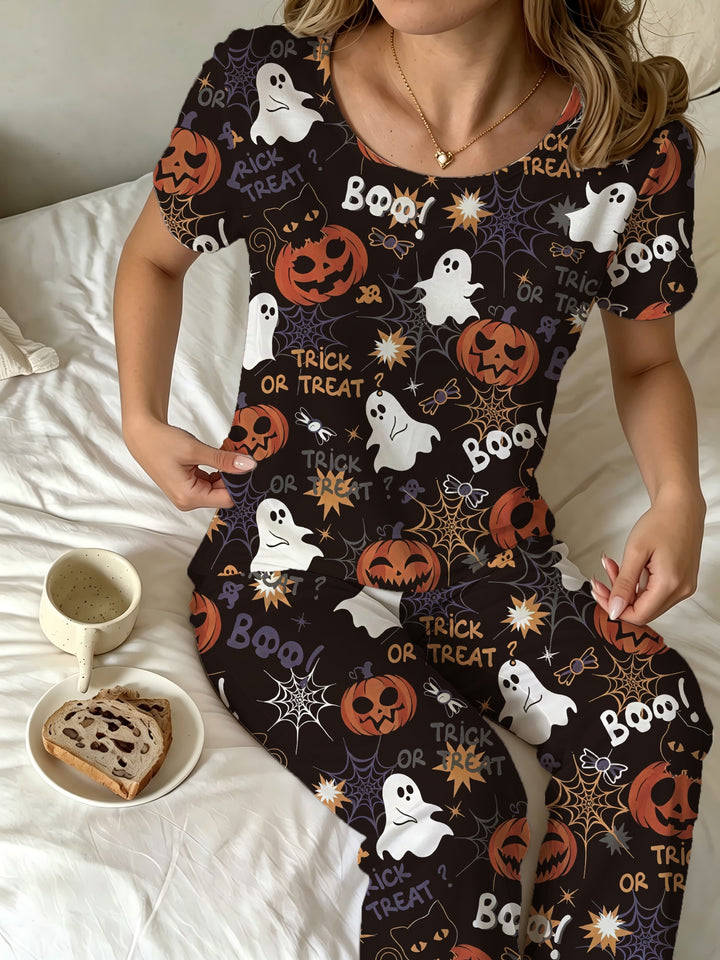 Wynn | Women's Halloween Cotton Pajama Set