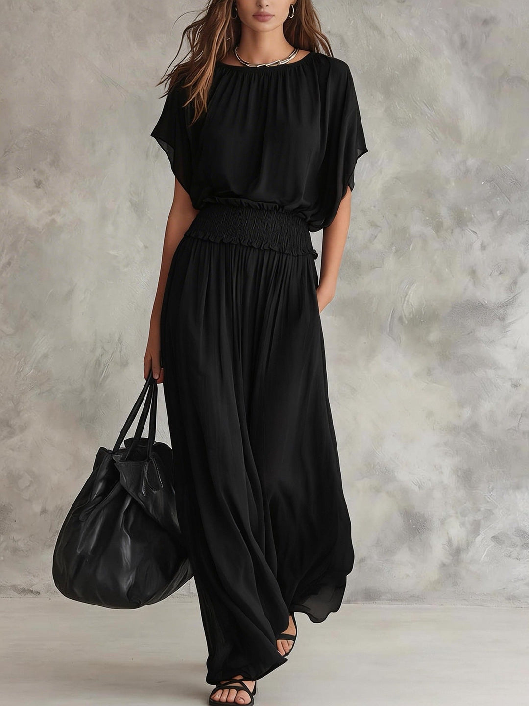 Eirlys | Women Smocked Wide Leg Jumpsuit