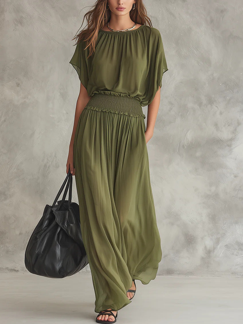 Eirlys | Women Smocked Wide Leg Jumpsuit