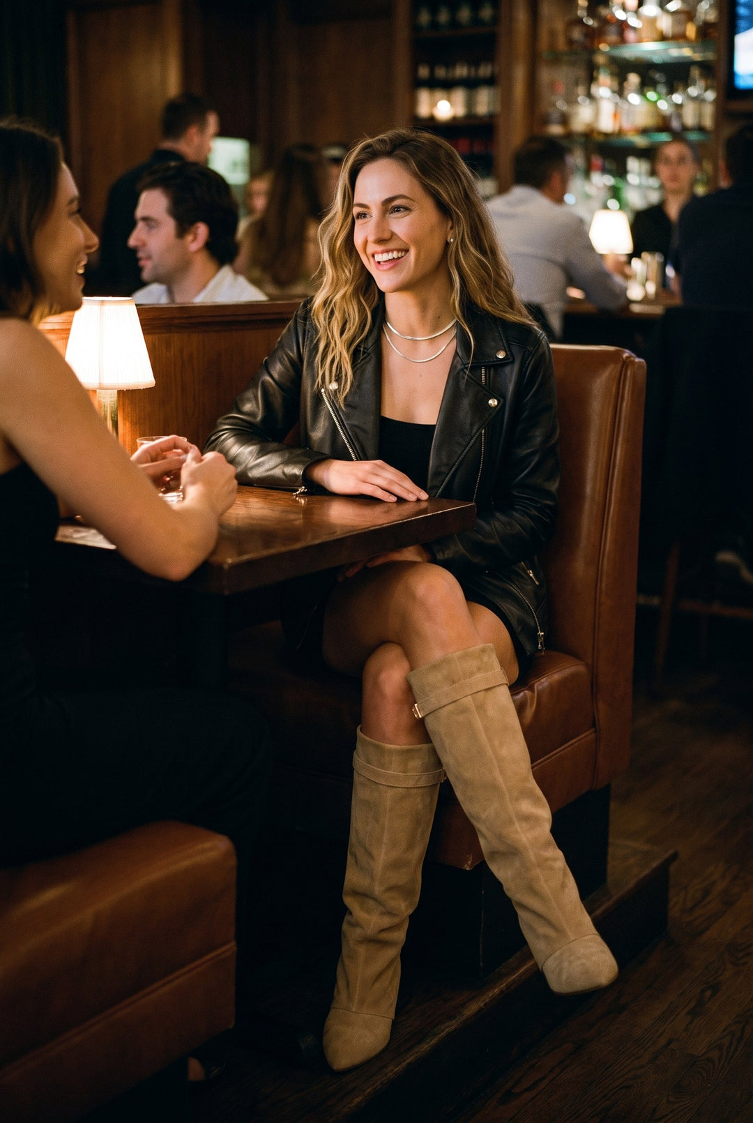 Sabella | Women Draped Thigh High Boots