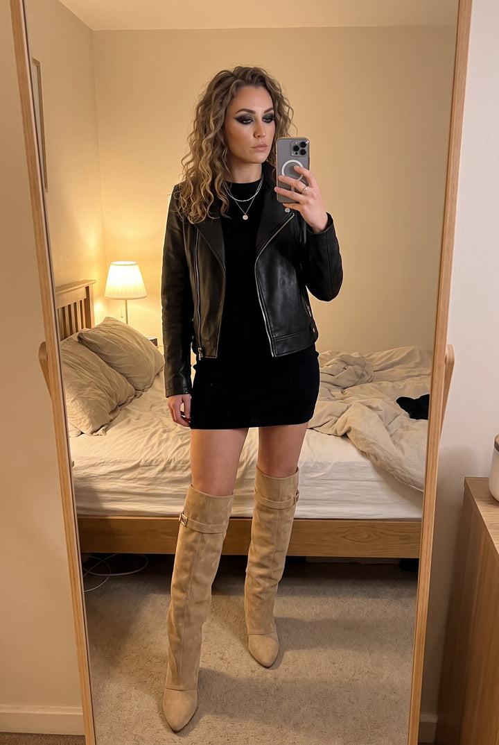 Sabella | Women Draped Thigh High Boots