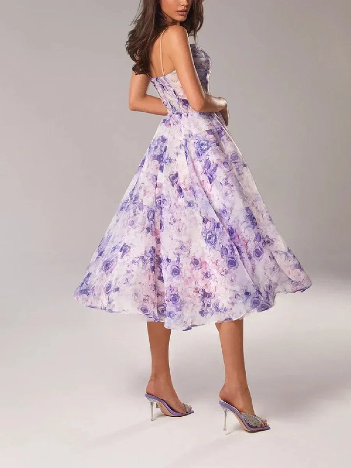 Fidelia | Women Floral Strap Wedding Guest Dress