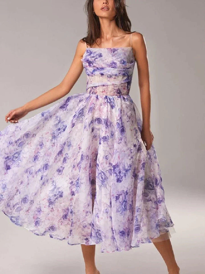 Fidelia | Women Floral Strap Wedding Guest Dress