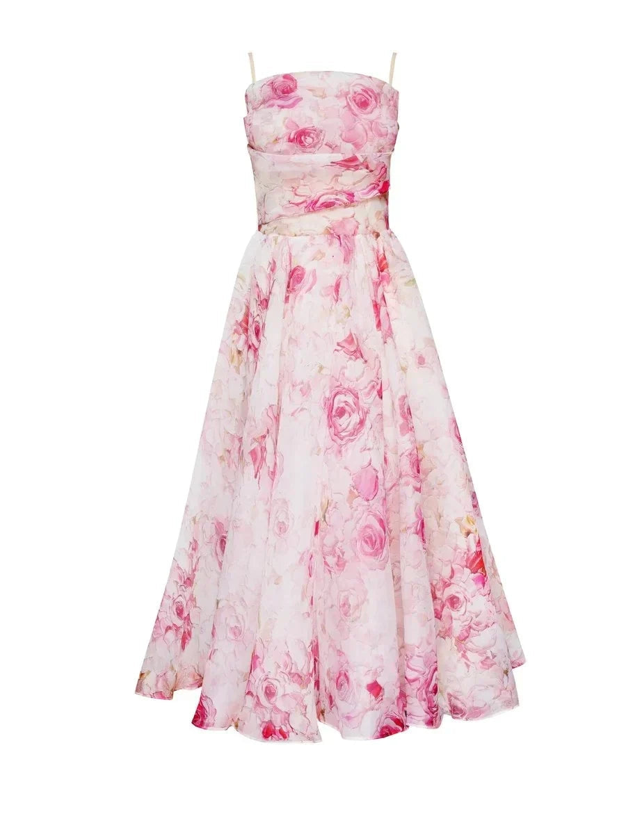 Fidelia | Women Floral Strap Wedding Guest Dress