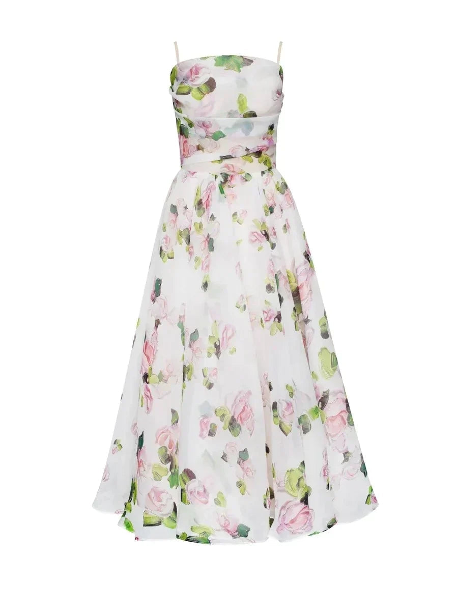 Fidelia | Women Floral Strap Wedding Guest Dress