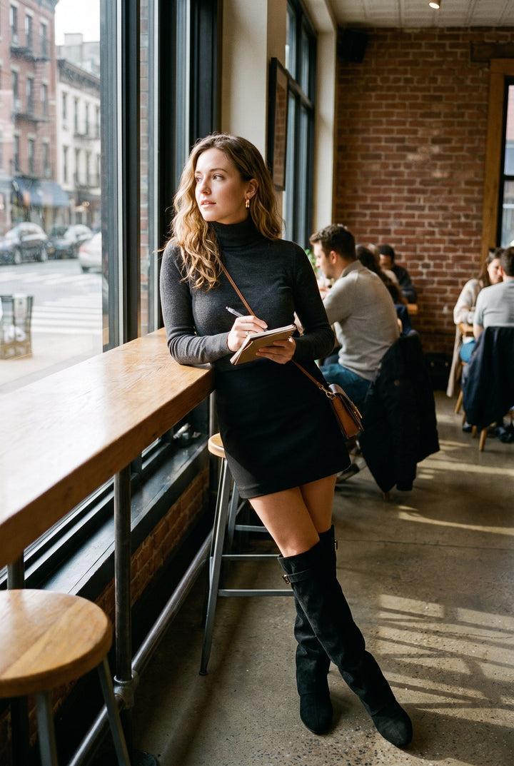 Sabella | Women Draped Thigh High Boots
