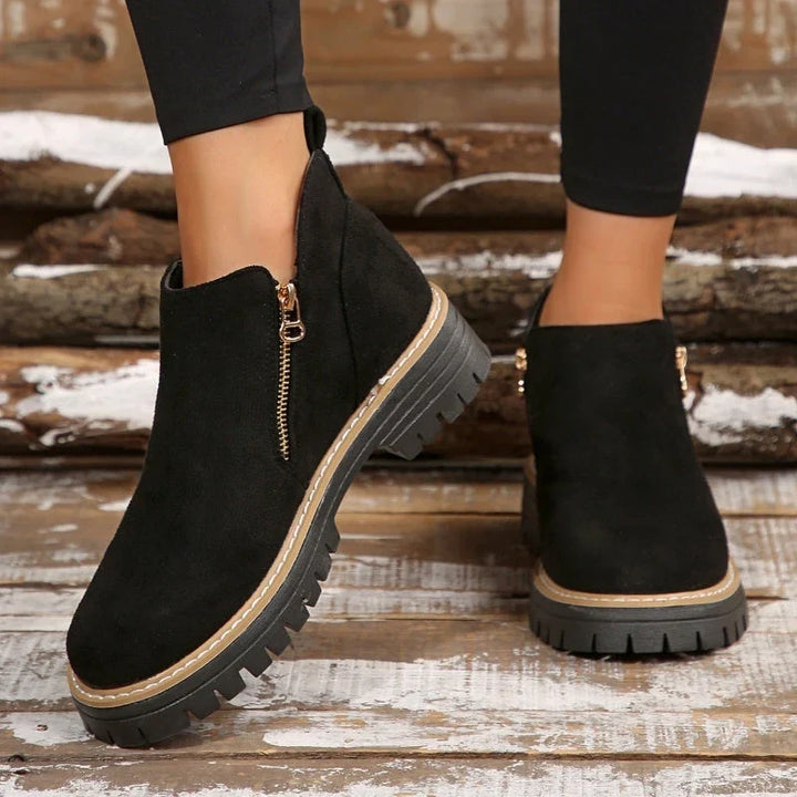 Kamila | Women's Suede Platform Casual Boots
