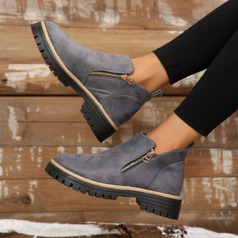 Kamila | Women's Suede Platform Casual Boots