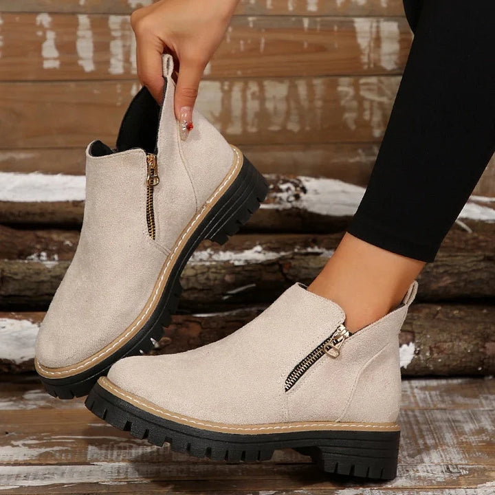 Kamila | Women's Suede Platform Casual Boots