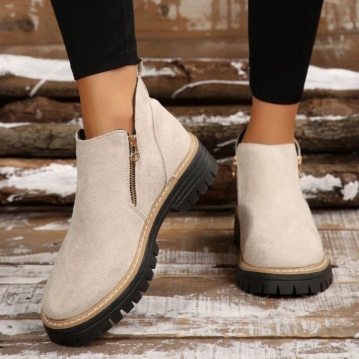 Kamila | Women's Suede Platform Casual Boots