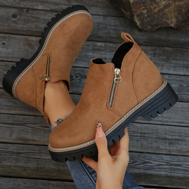 Kamila | Women's Suede Platform Casual Boots