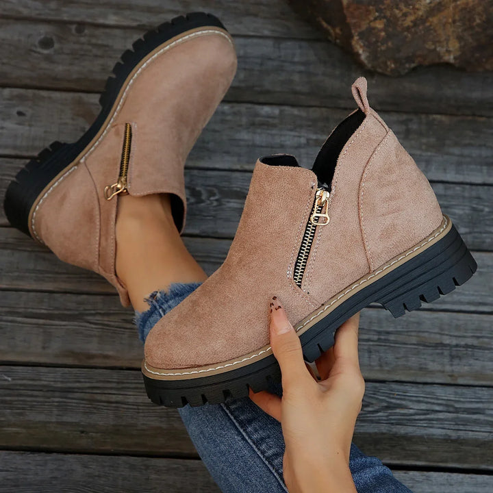 Kamila | Women's Suede Platform Casual Boots