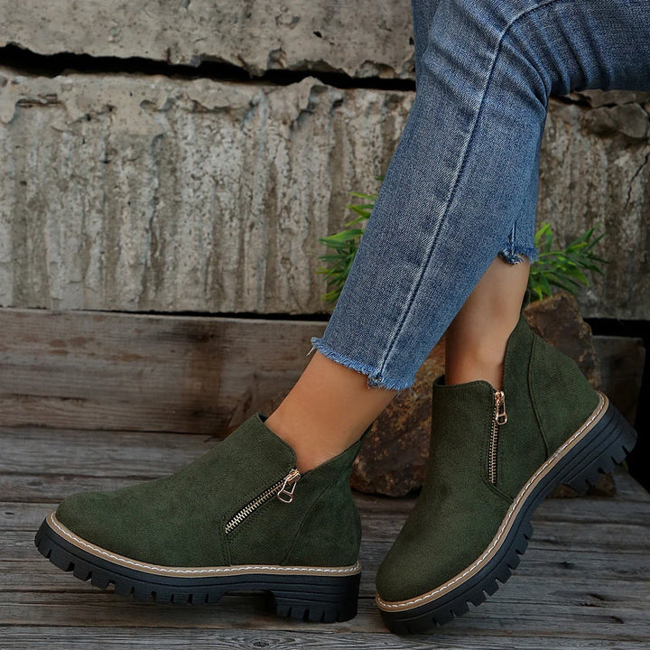 Kamila | Women's Suede Platform Casual Boots