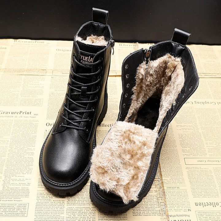 Lark | Women's Black Lace Boots