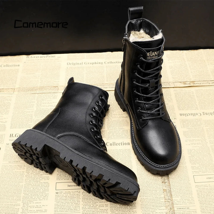 Lark | Women's Black Lace Boots