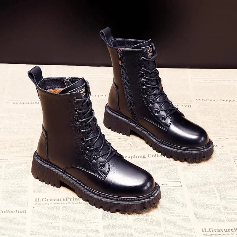 Lark | Women's Black Lace Boots
