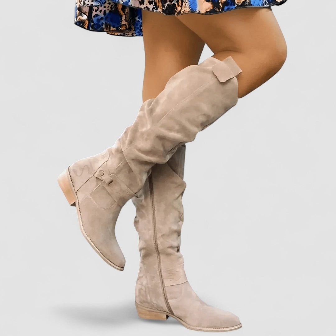 Noemie | Women Knee High Slouch Boots