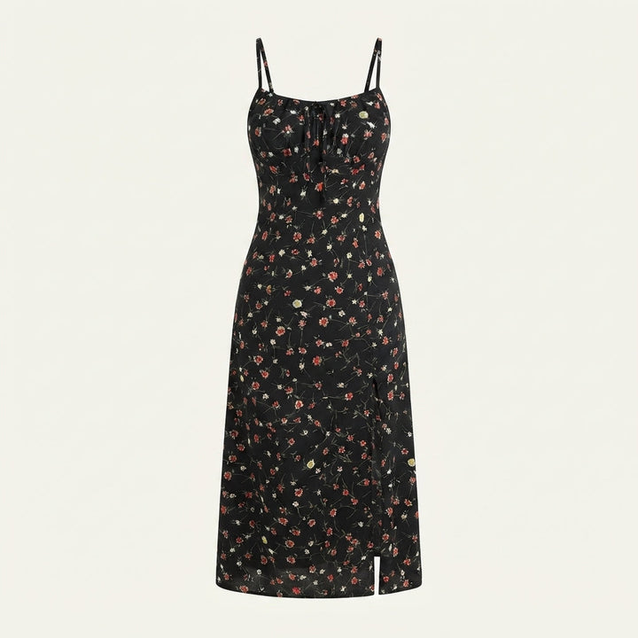 Nerys | Women Floral Side Slit Midi Dress