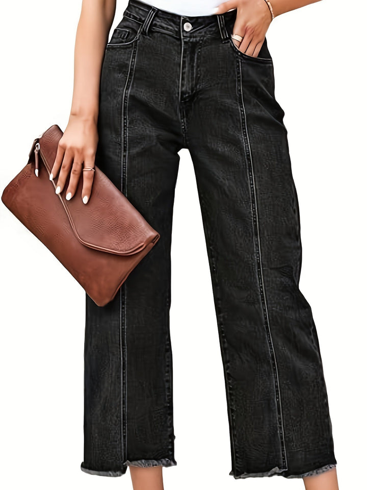 Kathleen | Women's Denim Straight Leg Casual Relaxed Jeans