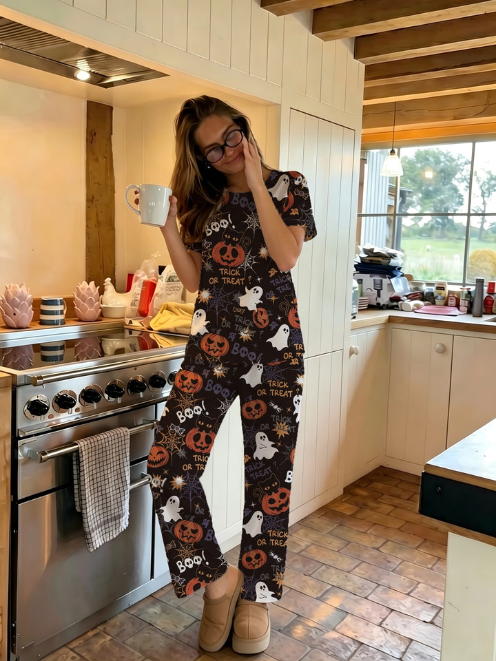 Wynn | Women's Halloween Cotton Pajama Set