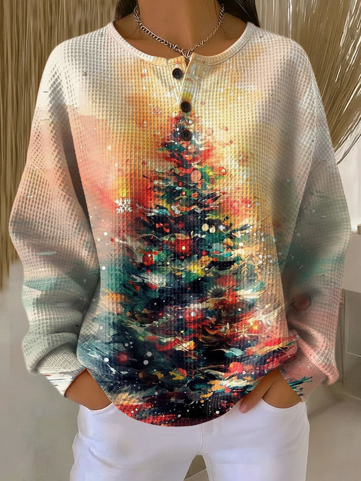 Wendelin | Women Tree Print Christmas Sweater