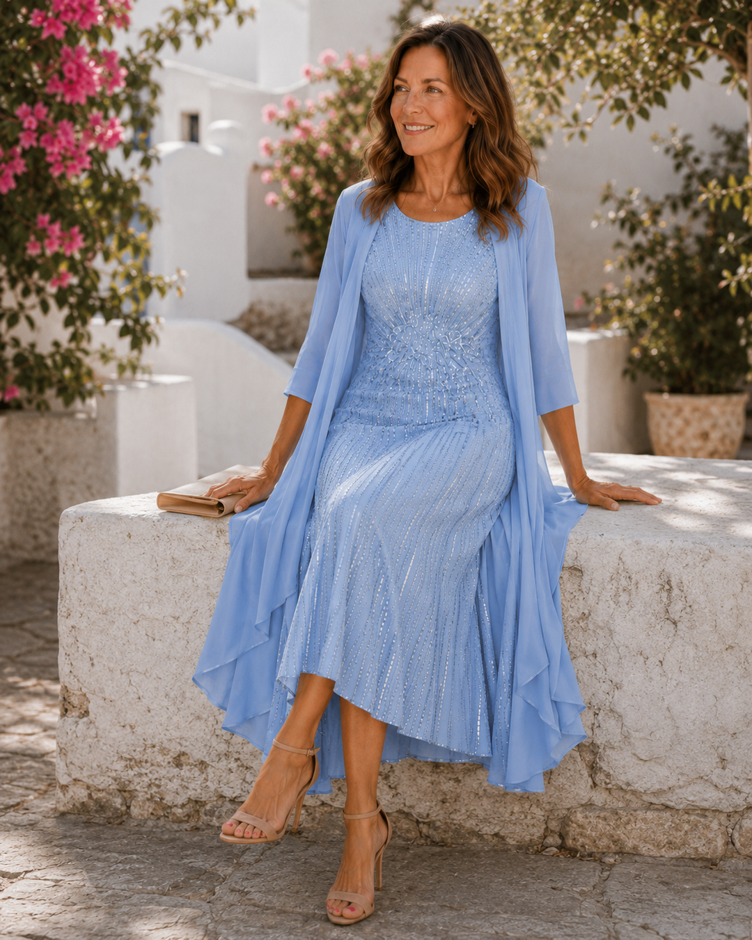 Violette | Women Sequin Duster Dress