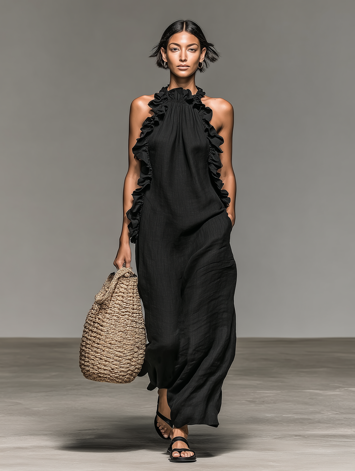 Fiadh | Women Halter Ruffle Sundress