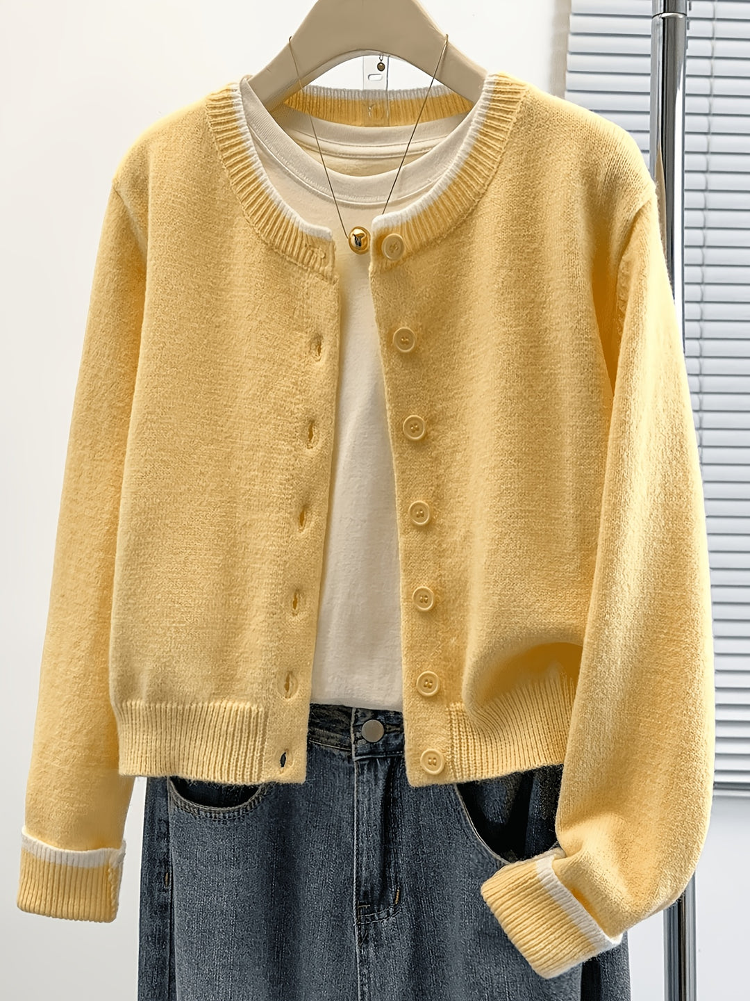 Cozy Fall Sweater Cardigan for Women with Cardigan Button