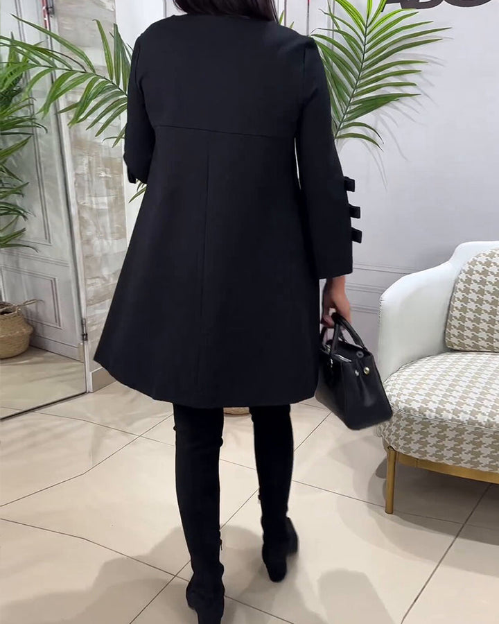 Hebe | Women Bow Cuff Long Sleeve Dress
