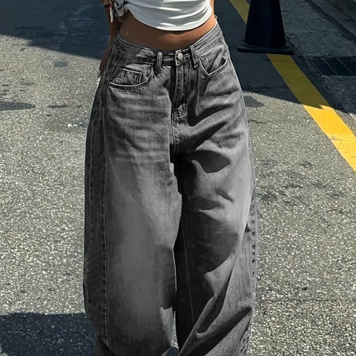 Devyn | Women's Denim Wide Leg Stretchy Casual Relaxed Jeans