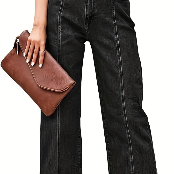 Kathleen | Women's Denim Straight Leg Casual Relaxed Jeans