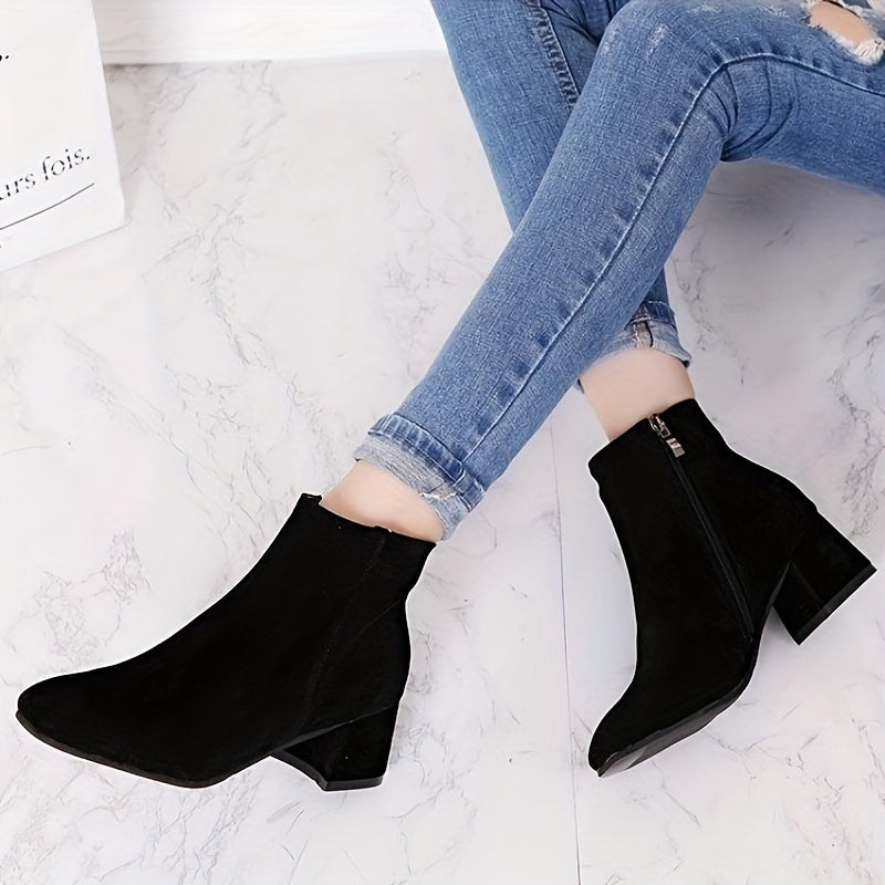 Moira | Women's Block Heel Ankle Chelsea Boots