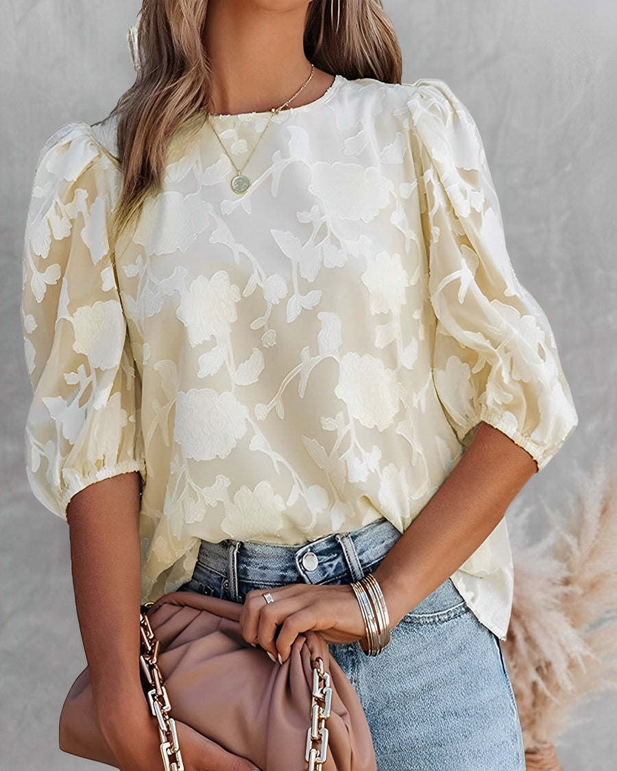 Kinvara | Women Floral Texture Blouse