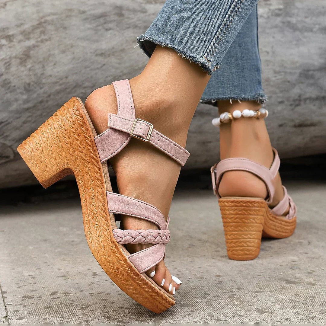 Chloe | Women's Cross Strap Adjustable Comfort Sandals