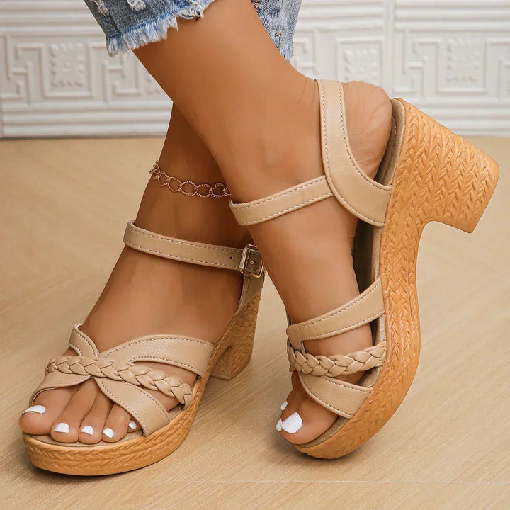 Chloe | Women's Cross Strap Adjustable Comfort Sandals
