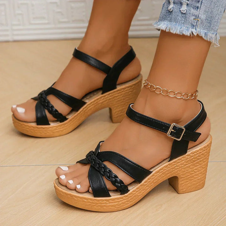 Chloe | Women's Cross Strap Adjustable Comfort Sandals
