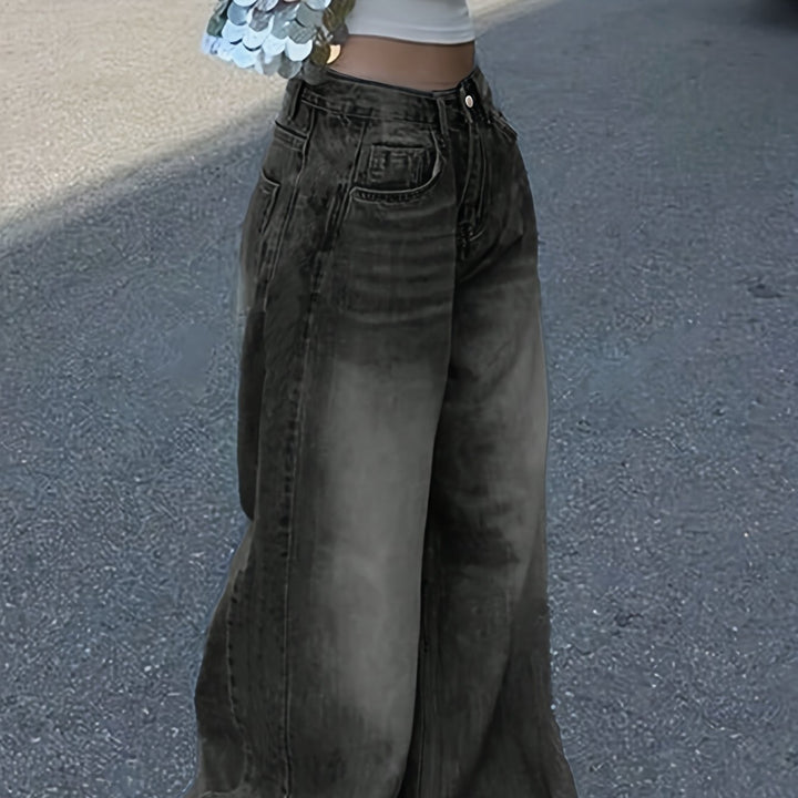 Devyn | Women's Denim Wide Leg Stretchy Casual Relaxed Jeans