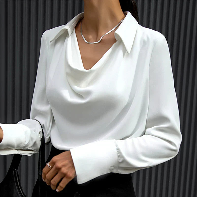 Moss | Women's Plus Size Satin Blouse