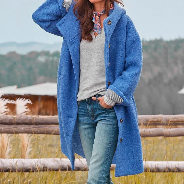 Aethelthryth | Women Hooded Boucle Coat
