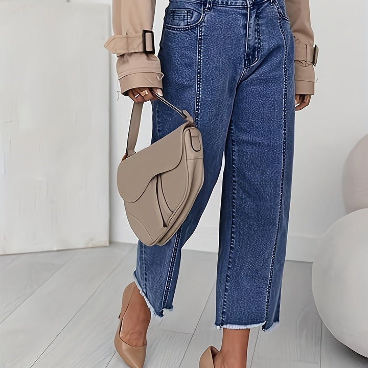 Kathleen | Women's Denim Straight Leg Casual Relaxed Jeans