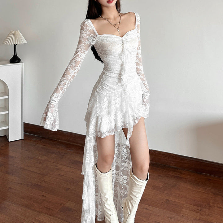 Cornelia | Women Lace High Low Cocktail Dress