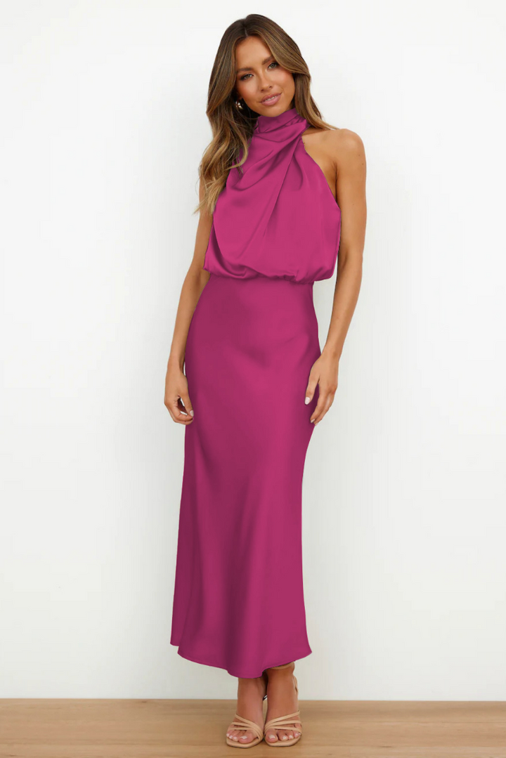 Philomena | Women Asymmetrical Neck Cocktail Dress